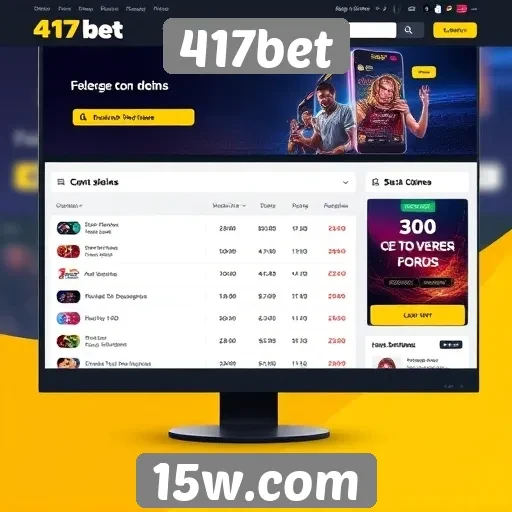 Análise da interface do site 417bet para novos usuários